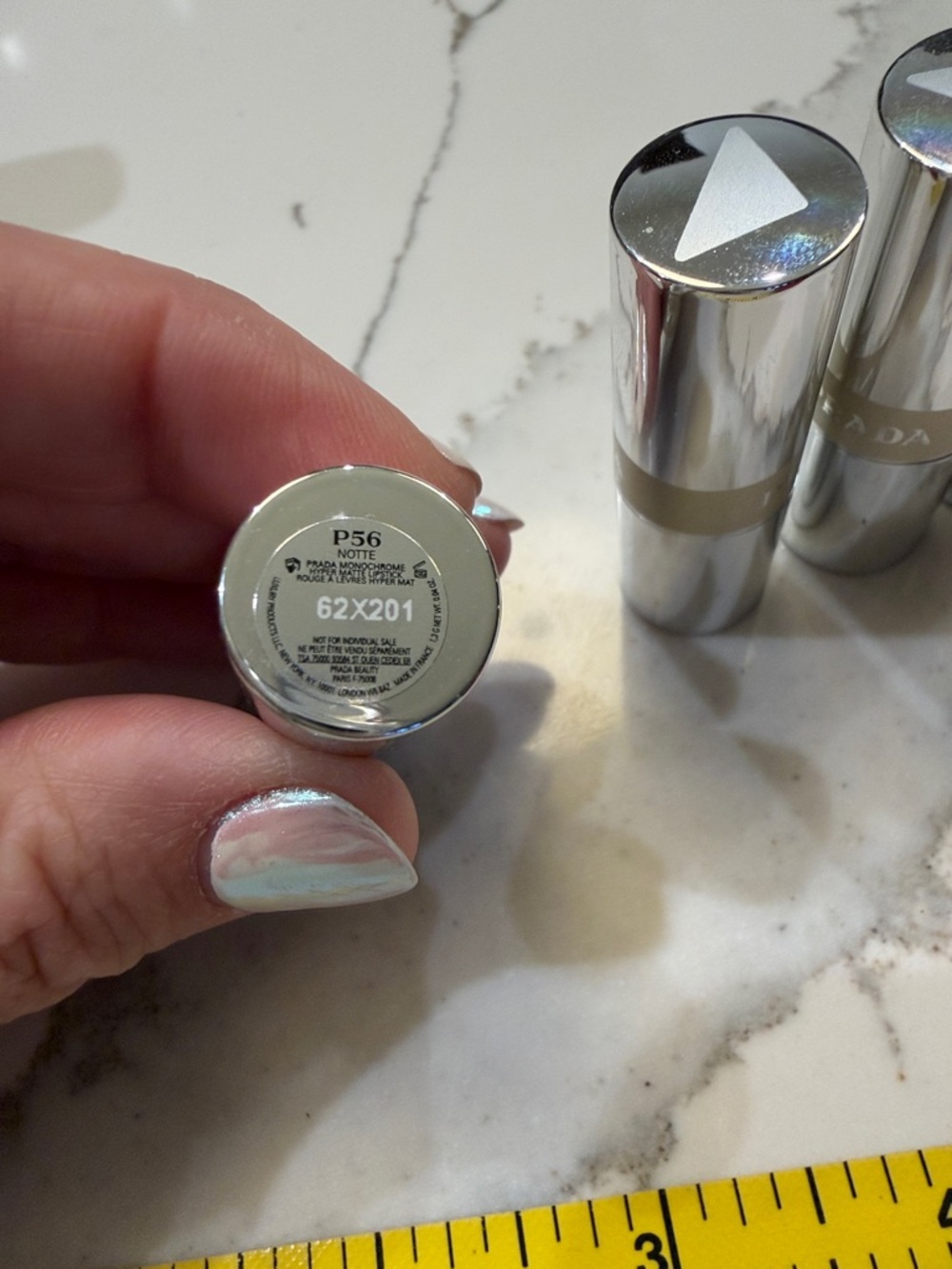 Prada P 56 Creamy Matte Lipstick - Deep Berry Red - Picture 4 of 4
